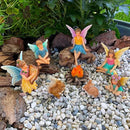Mood Lab Fairy Garden - Miniature Fairies Figurines Accessories - Camping Kit of 9 pcs - Set for Outdoor or House Decor by CozyNest Decor