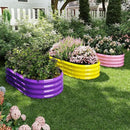Raised Garden Bed for Gardening Garden Raised Planter Box Outdoor 4x2x1ft Galvanized Planter Raised Garden Bed by GreenHaven Gardens