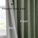 Long Blackout Curtains 108 Inch Long 2 Panels, Back Tab Pleated Look Drapes for Track System with Hooks, Noise Reducing Spring Blackout Winodw Curtains for Living Room 50x108-Loden/Olive Green by CozyNest Decor