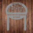 Personalized Metal Garden Sign with Stake, Custom Flowers Garden Decor for Outdoor, Custom Family Name Sign, Patio Decorations, Lawn Art, Farmhouse Decorative, Housewarming Gift by CozyNest Decor