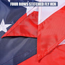 Ohio State Flag 4x6 Ft, Deluxe Embroidered Heavy Duty Polyester Durable OH Outside Flags, Indoor/Outdoor, Sewn Stripes and Brass Grommets by GreenHaven Gardens