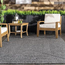 nuLOOM 3' x 5' Solid Hand Braided Indoor/Outdoor Area Rug, Pet-Friendly, High Traffic, Weather Resistant, for Patio, Balcony, Bedroom, Living, Dining Room, Wynn Charcoal by GreenHaven Gardens