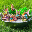 Mood Lab Fairy Garden - Miniature Reading Fairies Figurines Set - Statues & Accessories Decor Kit of 6 pcs by CozyNest Decor