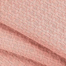 BELIZZI HOME 100% Cotton Bed Blanket, Breathable Bed Blanket King Size, Cotton Thermal Blankets King, Perfect for Layering Any Bed for All Season, Peach by CozyNest Decor