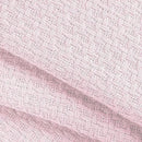 BELIZZI HOME 100 Cotton Bed Blanket, Breathable Bed Blanket Twin Size, Cotton Thermal Blankets Twin, Perfect for Layering Any Bed for All Season, Baby Pink by CozyNest Decor