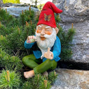 Mood Lab Garden Gnome - Relaxed Gnome - 9.6 Inch Tall Statue Lawn Garden Figurine - for Outdoor or House Decor by GreenHaven Gardens