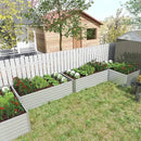 8x4x2 ft Raised Garden Bed, Large Metal Planter Raised Beds, Planters for Outdoor Plants for Vegetables, Flowers, Herbs, Fruits, and Succulents.