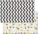 Baby Care Play Mat (Large, Zig Zag - Black) 82'' x 55'' Original One-Piece Reversible Rollable Waterproof Play Mat for Infants, Babies, Toddler, and Kids by TinyTreasures Baby Boutique