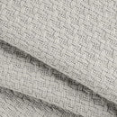 BELIZZI HOME 100% Cotton Bed Blanket, Breathable Bed Blanket Full Queen Size, Cotton Thermal Blankets Full Queen, Perfect for Layering Any Bed for All Season, Light Grey by CozyNest Decor