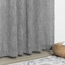 MYSKY HOME Long Sheer Curtains Farmhouse, Sliding Door Curtain for Living Room Light Filtering Privacy Protect Soft Cotton Blend Back Tab Window Drapes Boho, 50" x 108", Dark Grey, 2 Panels by CozyNest Decor