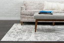 Unique Loom Rosso Collection Vintage, Geometric, Bohemian, Traditional, Distressed, Southwestern Area Rug, Rectangular 4' 0" x 6' 0", Light Gray/Ivory by CozyNest Decor