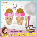 12 Pre-Cut Mini Treats Dessert Fun Kids Sewing Kit for Kids Ages 8-12 Children Beginners Sewing kit kid crafts Make Your Own Felt Pillow Plush Craft Kit Girls and Boys Art Craft Kits Learn to Sew Kit by TinyTreasures Baby Boutique