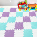 YIMINYUER® 25 Tiles (30cm×30cm×1cm Each Tile) Baby Soft Puzzle Play Mats, Kids Thick EVA Foam Floor, Toddlers & Children's Soft Interlocking Mat R01R08R11G301025 by TinyTreasures Baby Boutique