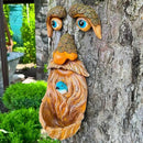 Mood Lab Tree Faces Decor Outdoor - Old Man Bird Feeder - Tree Hugger Garden Decoration - Yard Art Statues by GreenHaven Gardens