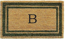 Calloway Mills 153041830B Sage Green Border 18" x 30" Monogram Doormat, (Letter B) by CozyNest Decor