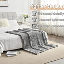 Maetoow Tighter Version Chenille Chunky Knit Blanket Throw （50×60 Inch）, Handmade Warm & Cozy Blanket Couch, Bed, Home Decor, Soft Fleece Banket, Boho Thick Blankets and Giant Yarn Throws，Light Grey by CozyNest Decor