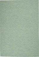 Nourison Positano Indoor/Outdoor Blue/Green 3' x 5' Area Rug, Easy Cleaning, Non Shedding, Bed Room, Living Room, Dining Room, Backyard, Deck, Patio (3x5) by CozyNest Decor