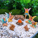 Mood Lab Fairy Garden - Miniature Fairies Figurines Accessories - Camping Kit of 9 pcs - Set for Outdoor or House Decor by CozyNest Decor