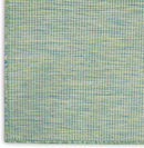 Nourison Positano Indoor/Outdoor Blue/Green 8' x Round Area Rug, Easy Cleaning, Non Shedding, Bed Room, Living Room, Dining Room, Backyard, Deck, Patio (8 Round) by CozyNest Decor