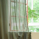 Sutuo Home Boho Curtains for Bedroom Living Room 72 inches Long, Crochet Lace Sheer Bohemian Hollow Knitted with Tassels, Privacy Vintage Farmhouse, Rod Pocket 1 Panel 59" W x 72" L,Olive Green by CozyNest Decor
