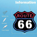 Ultrathin Route 66 Neon Sign Art Wall Lights for Bedroom Windows Glass Hotel Pub Cafe Wedding Birthday Party Gifts by CozyNest Decor
