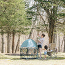 Baby Delight Go with Me Eclipse Deluxe Portable Playard | Playpen | Sun Canopy | Indoor and Outdoor | Ultra Padded Nylon Floor | Green Garden by TinyTreasures Baby Boutique