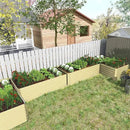 8x4x2 ft Outdoor Raised Garden Bed, Large Metal Planter Raised Beds, Planters for Outdoor Plants for Vegetables, Flowers, Herbs, Fruits, and Succulents.(2 Pcs,Yellow) by CozyNest Decor