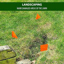 Fluorescent Orange Marking Flags 1000 Pack - 4x5x15 Inch Bulk Yard Flags - Markers For Lawn, Irrigation, Landscaping, Survey & Sprinkler Head Marking by GreenHaven Gardens