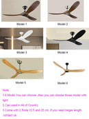 GobekUsa 70" Ceiling Fan Remote Control DC Motor Wood Blades High Quality Design