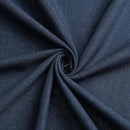 Vision Home Navy Blue Pinch Pleated Full Blackout Curtains Linen Blended Room Darkening Curtain Panels 90 inch for Living Room Bedroom Thermal Insulated Pinch Pleat Drapes with Hooks 40" Wx90 Lx2 by CozyNest Decor