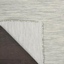 Nourison Positano Indoor/Outdoor Light Grey 2'2" x 10' Area Rug, Easy Cleaning, Non Shedding, Bed Room, Living Room, Dining Room, Backyard, Deck, Patio (2x10) by GreenHaven Gardens