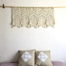 GobekUsa Boho Cotton Wove Door Curtain Tapestry for Bedside Wall Background