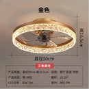 GobekUsa Crystal LED Ceiling Fan with Remote Control and 6 Speeds