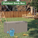 72 Gallon Deck Box Lockable Resin Outdoor Storage Box waterproof Outdoor Container for Patio Furniture Cushions, Pillow by CozyNest Decor