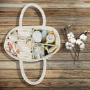 Large Baby Diaper Caddy Organizer for Girl Boy Rope Nursery Storage Bin Basket Portable Holder Tote Bag for Changing Table Car Travel Baby Shower Gifts Newborn Essentials Registry Must Haves White by TinyTreasures Baby Boutique