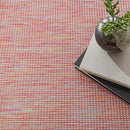 Nourison Home Positano Indoor/Outdoor Rainbow 6' x Round Area Rug, Easy Cleaning, Non Shedding, Bed Room, Living Room, Dining Room, Backyard, Deck, Patio (6 Round) by CozyNest Decor