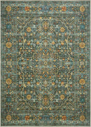 Keen Home Design 8x10 Rug - Machine Washable Area Rug with Non-Slip Backing, Ideal for Living Room, Dining Room, Bedroom - Vintage, Easy Clean, Durable, Low Pile Rug - (8' x 10') by CozyNest Decor