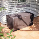 Amazon Basics Outdoor Organization & Storage Deck Box with Lid, 99 Gallon, Brown by GreenHaven Gardens