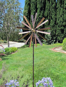 Stanwood Wind Sculpture: Kinetic Copper Dual Spinner - Double Windmill Spinner by CozyNest Decor