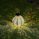 MAGGIFT 2 Pack Hanging Solar Lights for Outside,Solar Lanterns Outdoor Waterproof,Retro Hanging Lantern with Handle for Yard, Garden Decor, Gardening Gifts, Mom Birthday Gift, Beige White by GreenHaven Gardens