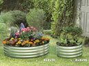 Galvanized Raised Garden Beds Outdoor // 2×2×1 ft Planter Raised Beds for Gardening, Vegetables, Flowers // Large Metal Garden Box (Silver) // Patented Tool-Free Design by GreenHaven Gardens