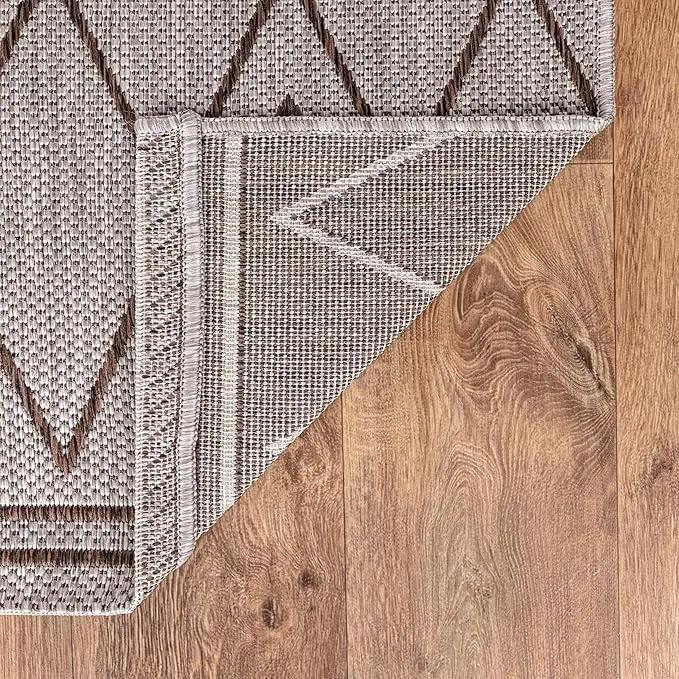Keen Home Design Terrace Outdoor Area Rug - 4x6 Washable Indoor/Outdoor Rug for Patio, Kitchen, Balcony, Beach, Garden, Deck and Porch, Size: 3'10"x5'7", photo 6 of 7