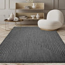 Adiva Rugs Outdoor Indoor Area Rug, Weather Resistant, Easy to Clean, Stain Resistant Floor Mat for Dining Room, Backyard, Deck, Patio (Pebble Weiss, 2' x 3') by CozyNest Decor
