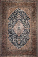 Keen Home Design 6x9 Rug - Machine Washable Area Rug with Non-Slip Backing, Ideal for Living Room, Dining Room, Bedroom - Vintage, Easy Clean, Durable, Low Pile Rug - (6' x 9') by CozyNest Decor