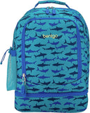 Bentgo Kids 2-in-1 Backpack & Insulated Lunch Bag - Durable 16” Backpack & Lunch Container in Unique Prints for School & Travel - Water Resistant, Padded & Large Compartments (Shark) by TinyTreasures Baby Boutique
