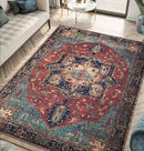 Keen Home Design 6x9 Rug - Machine Washable Area Rug with Non-Slip Backing, Ideal for Living Room, Dining Room, Bedroom - Vintage, Easy Clean, Durable, Low Pile Rug - (6' x 9') by CozyNest Decor