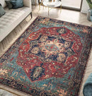 Keen Home Design 5x7 Rug - Machine Washable Area Rug with Non-Slip Backing, Ideal for Living Room, Dining Room, Bedroom - Vintage, Easy Clean, Durable, Low Pile Rug - (5' x 7') by CozyNest Decor