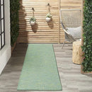 Nourison Home Positano 10' Runner Blue Green Fabric Modern Area Rug (10' Runner) by CozyNest Decor
