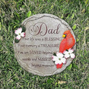 INSPIAMZUE Dad Memorial Stone - Cardinal Memorial Garden Stone Sympathy Gift for Loss in Loving Memory of Dad in Heaven - Remembrance of Father Bereavement Keepsake Gift TNS1 by GreenHaven Gardens