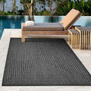 Adiva Rugs Outdoor Indoor Area Rug, Weather Resistant, Easy to Clean, Stain Resistant Floor Mat for Dining Room, Backyard, Deck, Patio (Pebble Weiss, 9' x 12') by CozyNest Decor